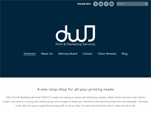 Tablet Screenshot of dwjprint.com